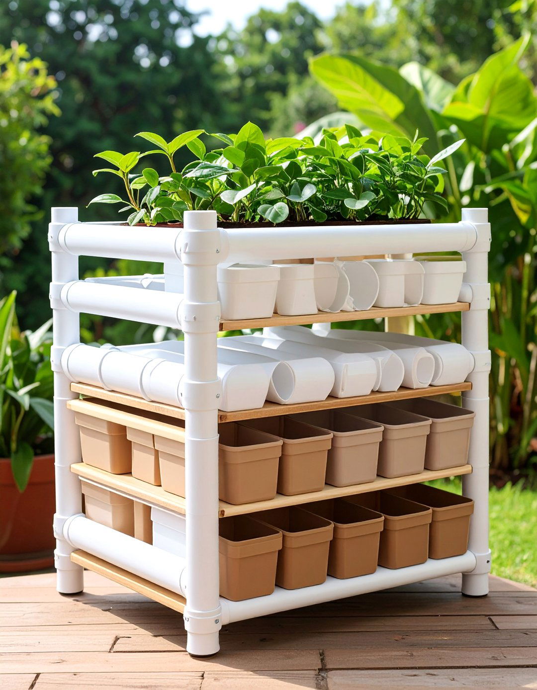 PVC Pipe DIY Shoe Organizer - 25 Outdoor Shoe Storage Ideas