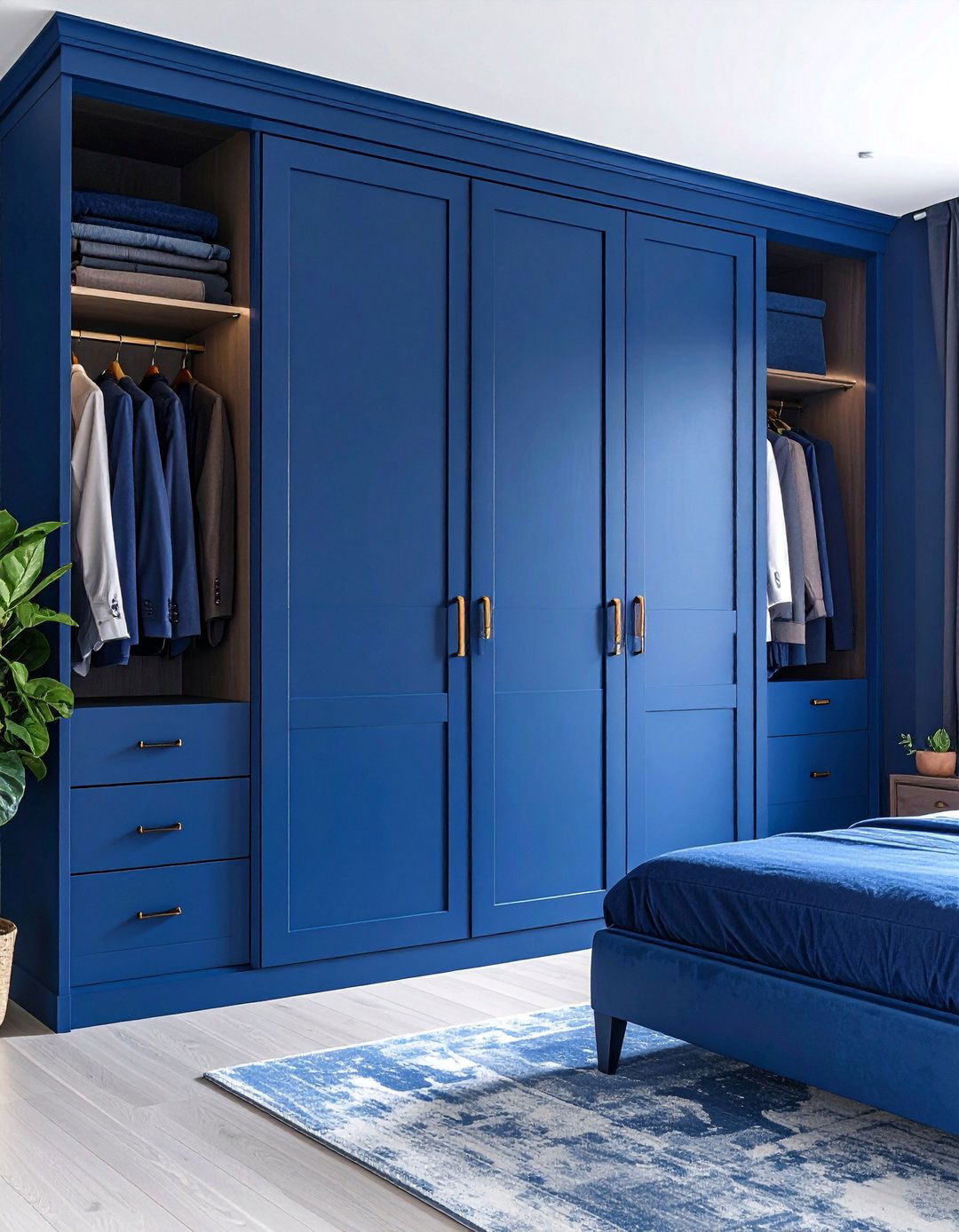 Painted Bold Color Statement Doors - 25 closet door ideas
