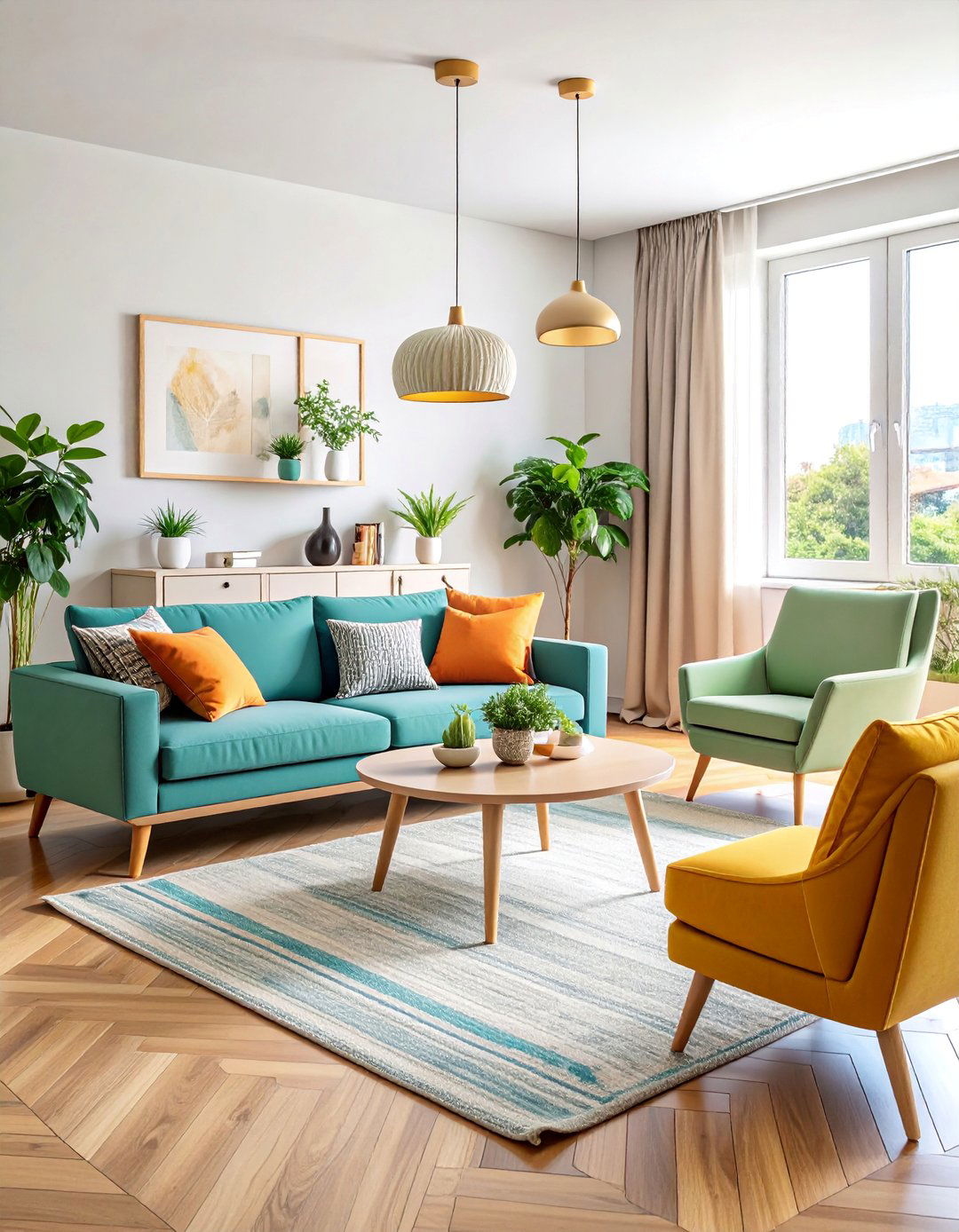 Painted Furniture Transformation Living Room - 25 Budget Apartment Living Room Ideas