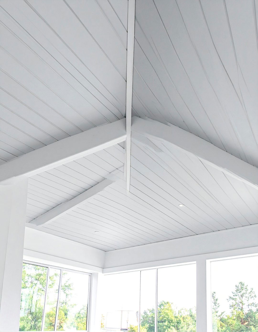 Painted Plywood Contemporary Minimalist - 25 Porch Ceiling Ideas