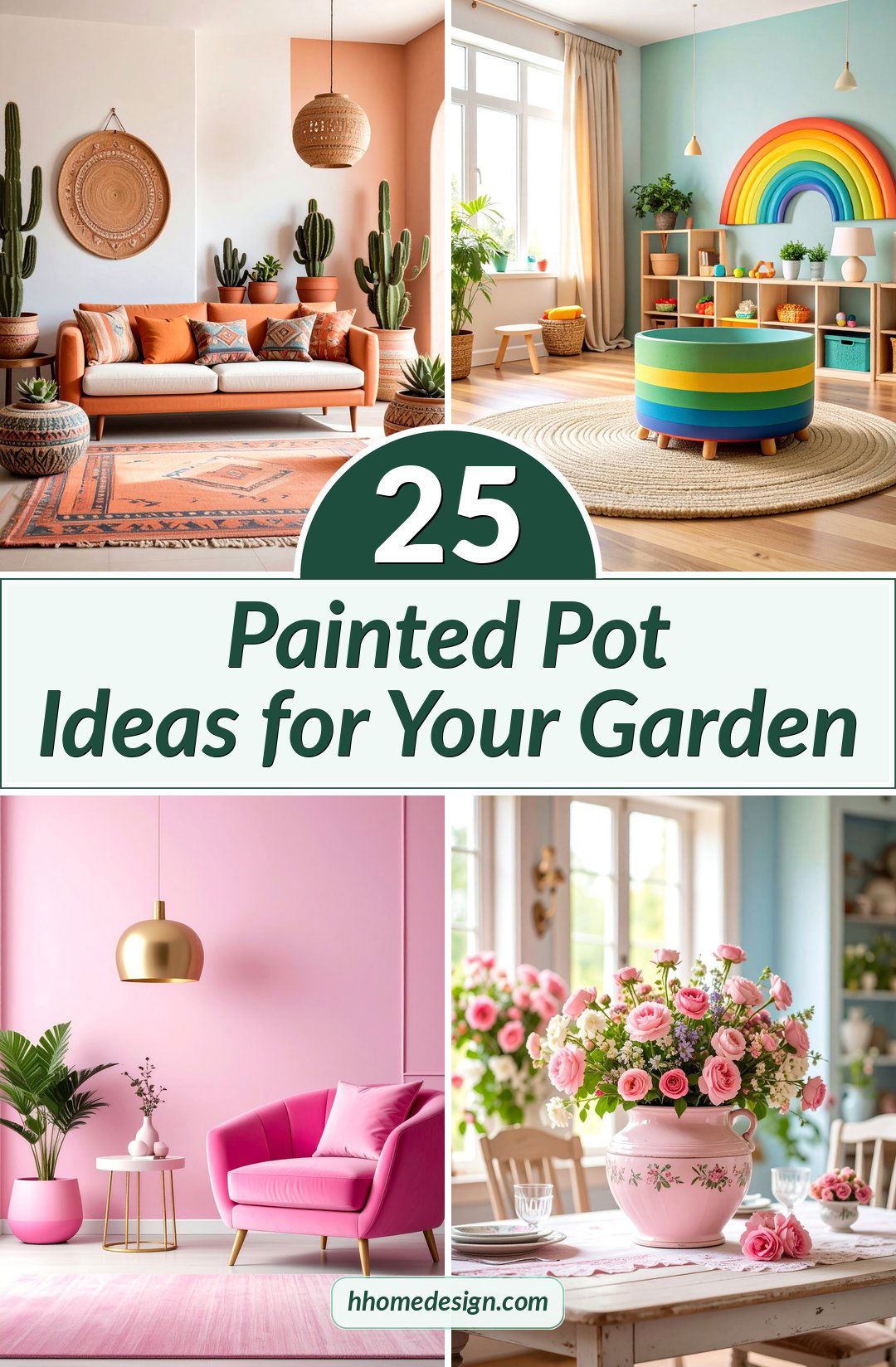 25 Painted Pot Ideas for Your Garden