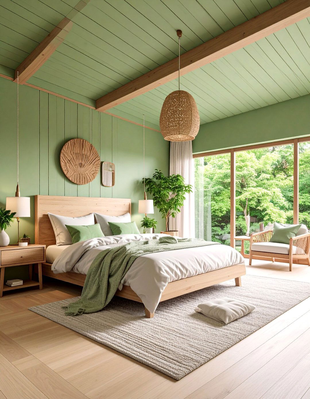Painted Sage Green Beadboard Ceiling - 25 Beadboard Ceiling Design Ideas