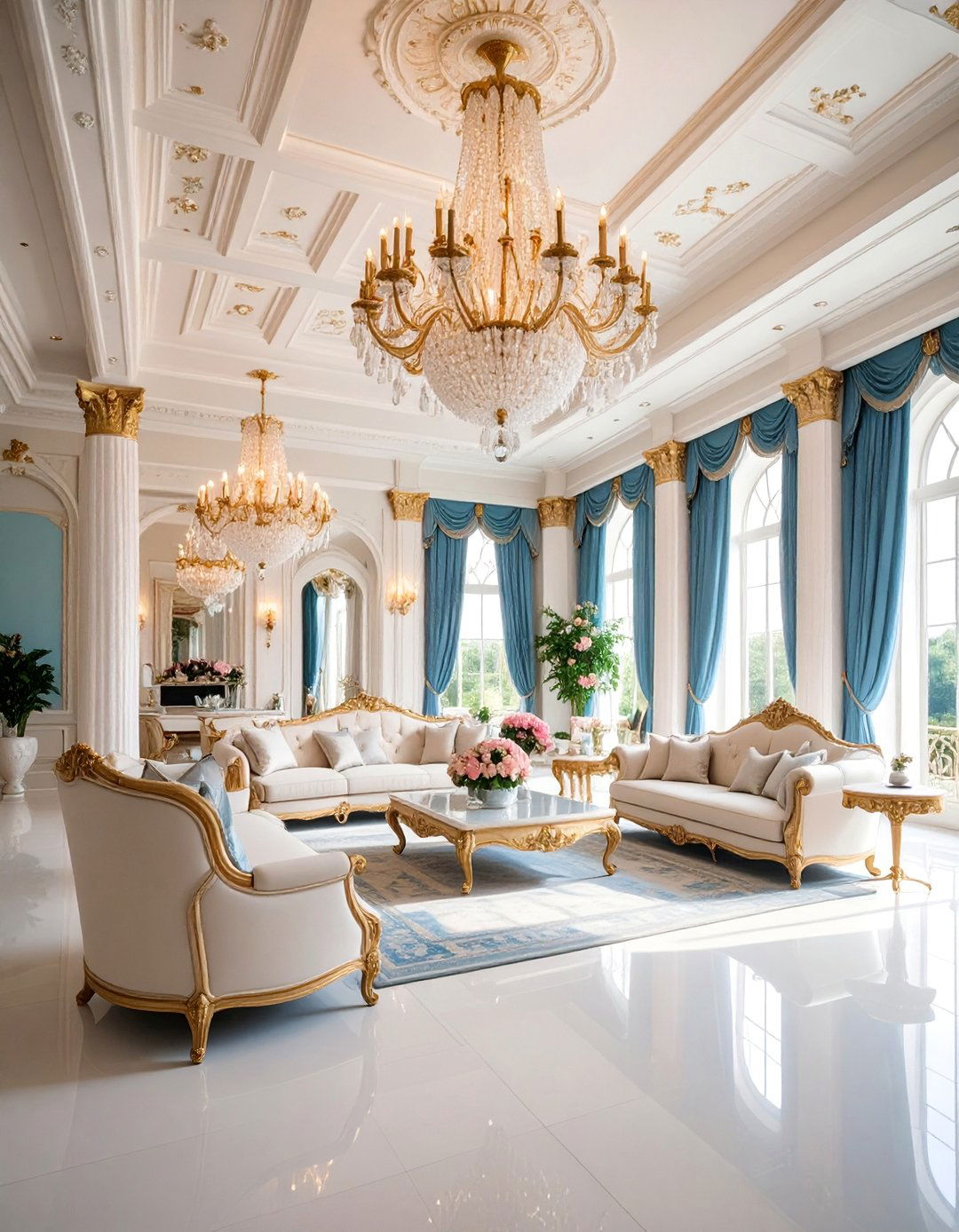 Palatial Grandeur with Coffered Beam Systems - 25 Vaulted Ceiling With Beams