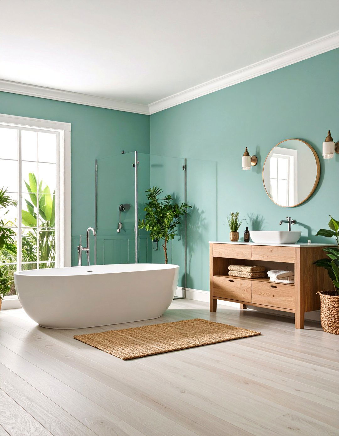 Pale Seafoam Bathroom Serenity - 25 Calming Paint Colors