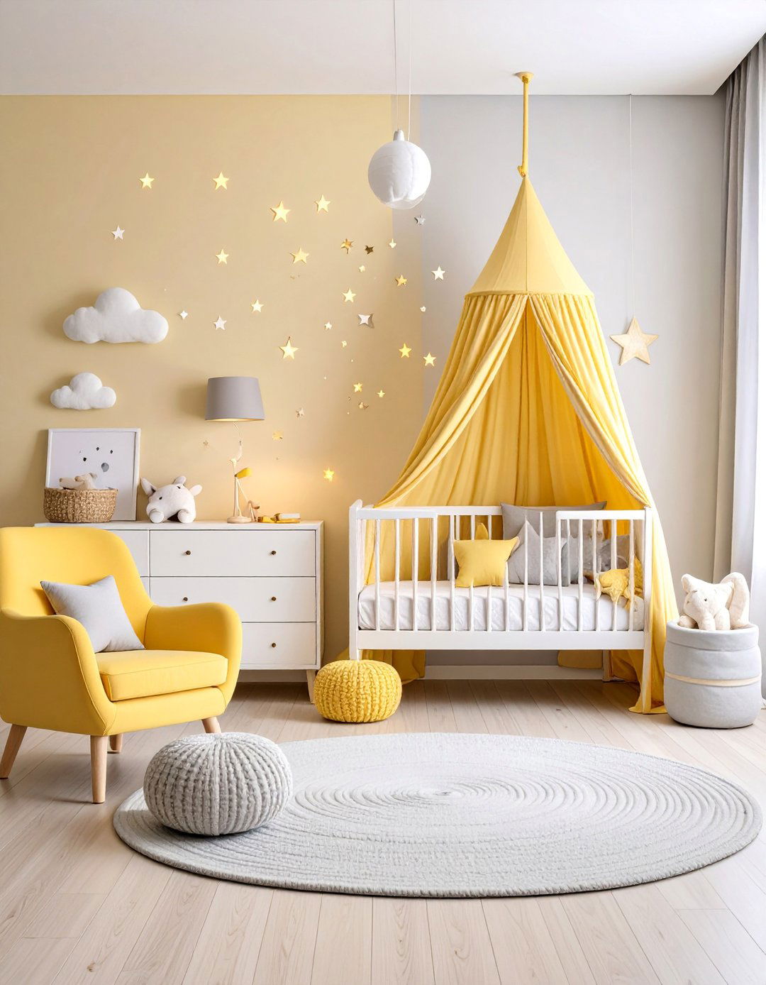Pale Yellow Nursery Bedroom - 25 Yellow Bedroom Ideas