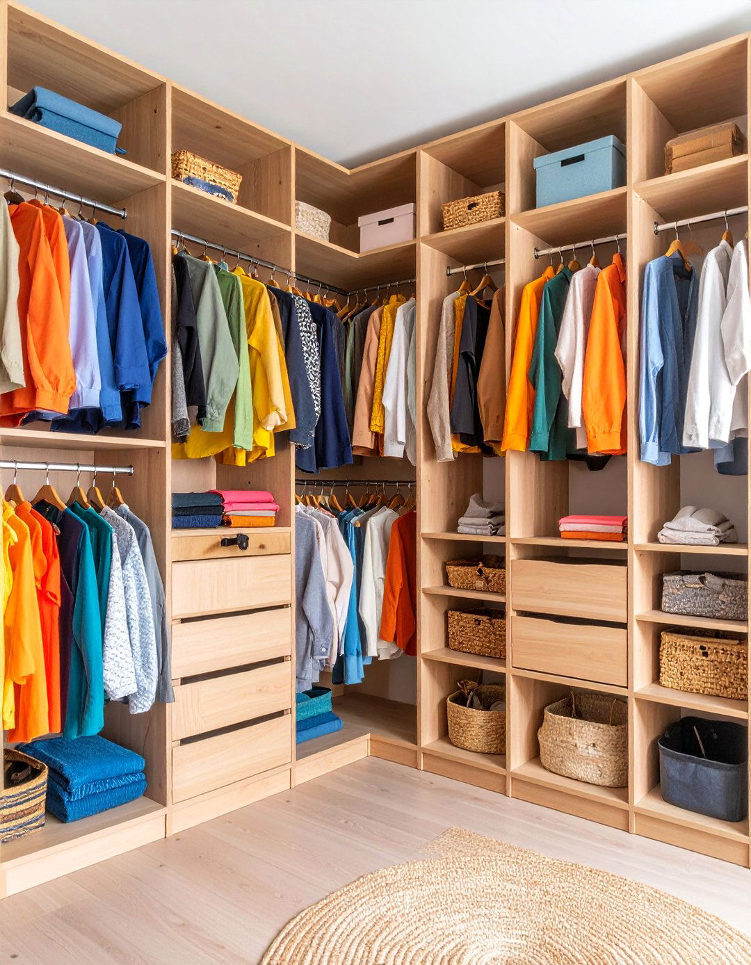 Pallet Closet Organization System - 25 Pallet Furniture Ideas