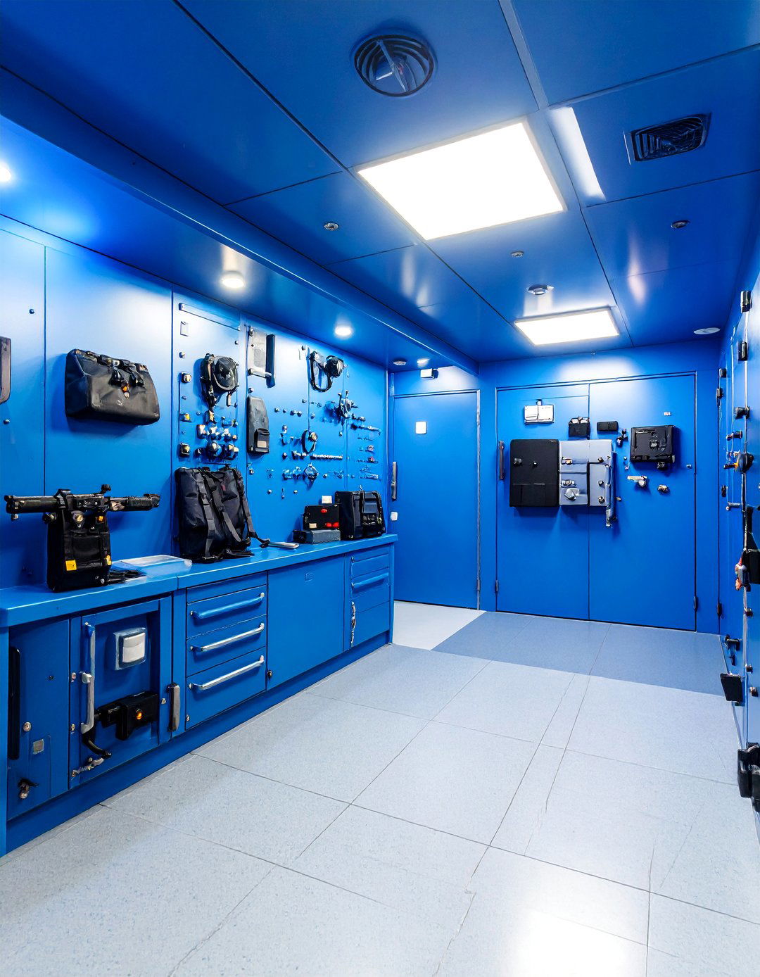 Panic Room Gun Vault with Emergency Features - 25 Gun Room Ideas