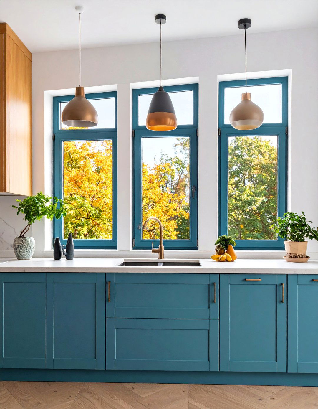 Panoramic Triple Window Installation - 25 Kitchen Window Ideas Over Sink
