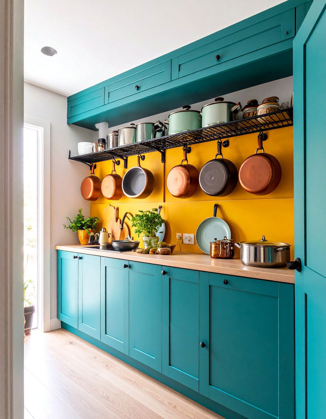 Pantry Door Mounted Storage Racks - 25 Pots and Pans Storage Ideas