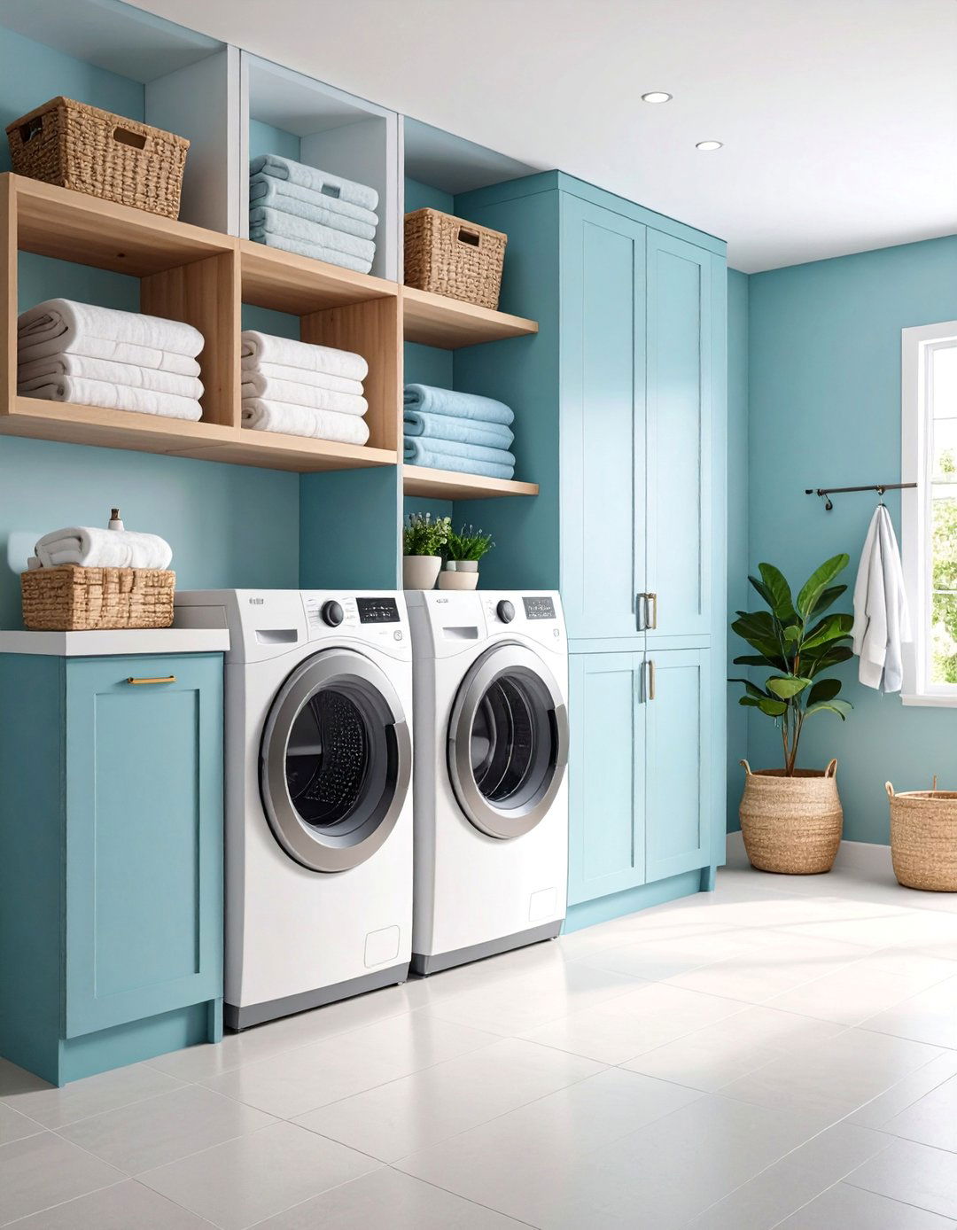 Pantry with Integrated Laundry Station - 25 Walk in Pantry Ideas