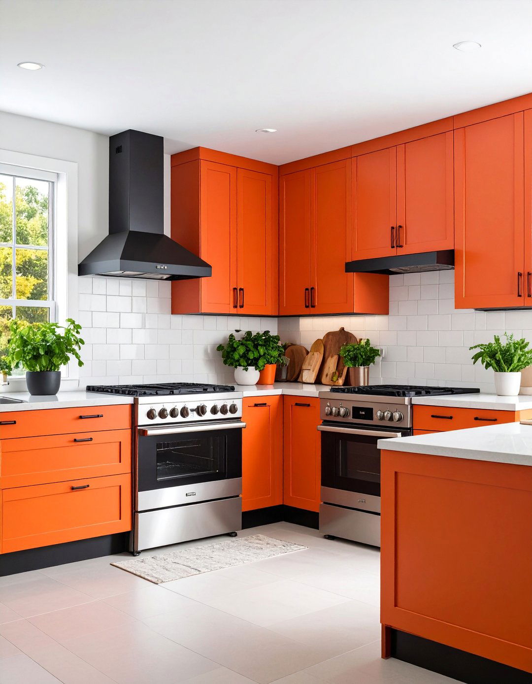 Paprika Orange Red and Black Kitchen - 25 red and black kitchen ideas