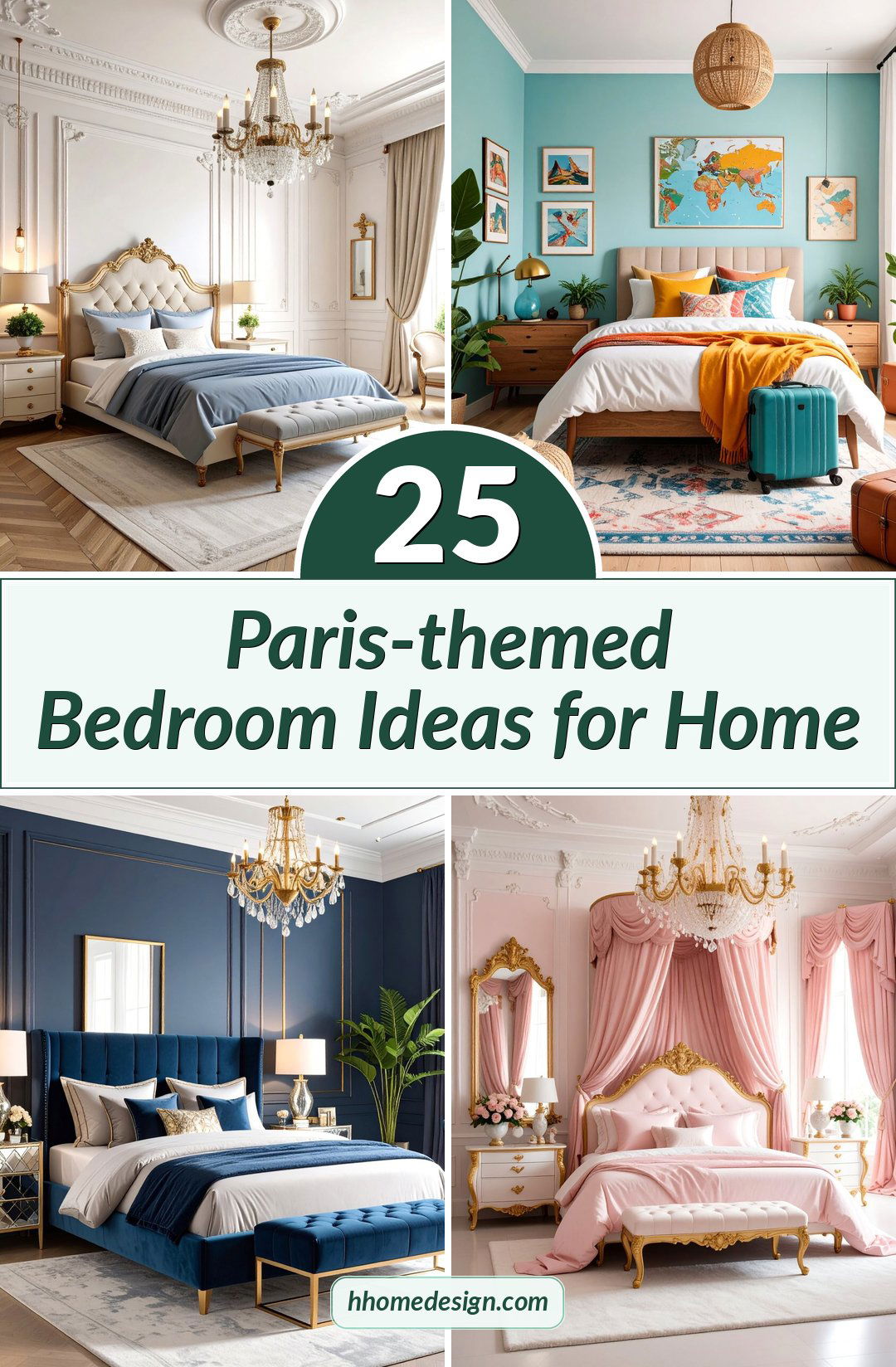 25 Paris-themed Bedroom Ideas for Home