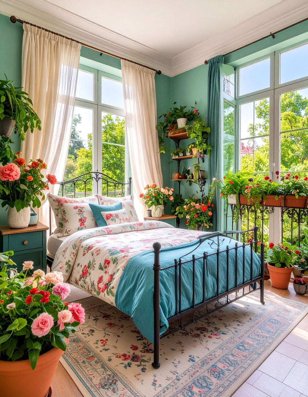 Parisian Balcony Garden Bedroom - 25 Paris-themed Bedroom Ideas
