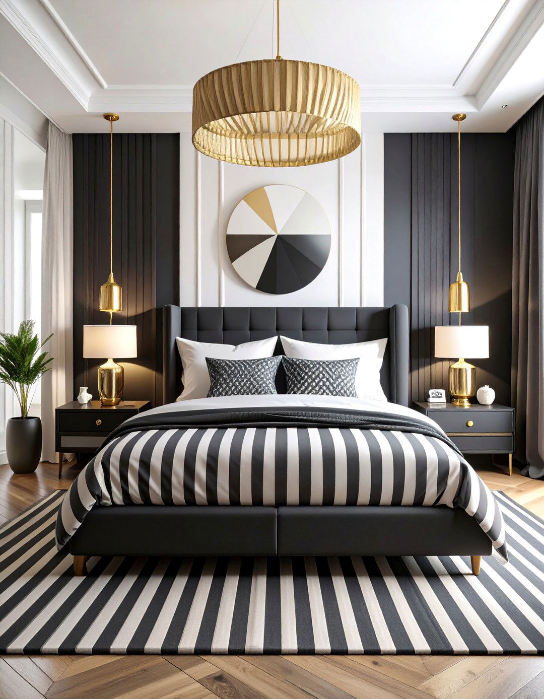 Parisian Black and White Bedroom - 25 Parisian Themed Bedroom Ideas