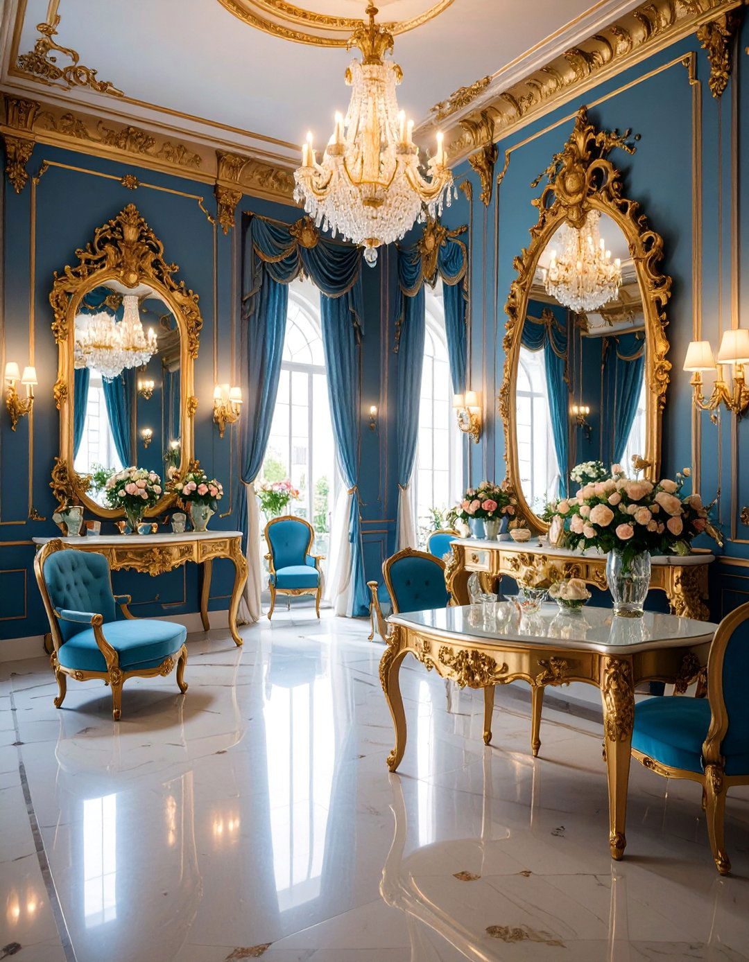 Parisian French Elegance Salon - 25 Salon Interior Design Ideas