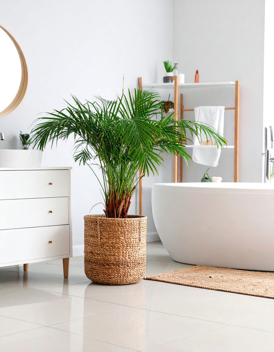 Parlor Palm Tropical Grace - 25 Best Plants for Bathroom