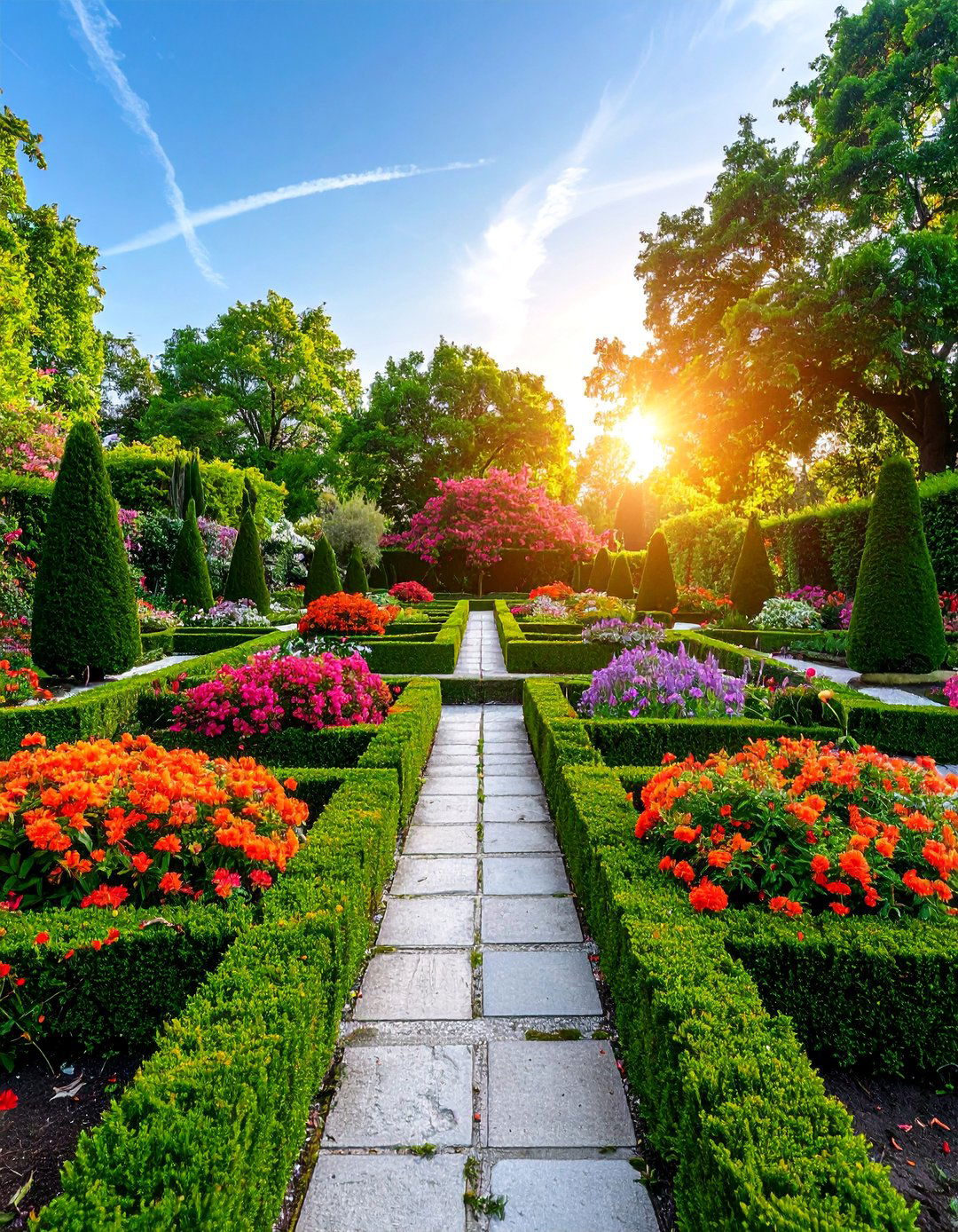 Parterre Garden with Intricate Patterns and Seasonal Color - 25 Italian Garden Design Ideas