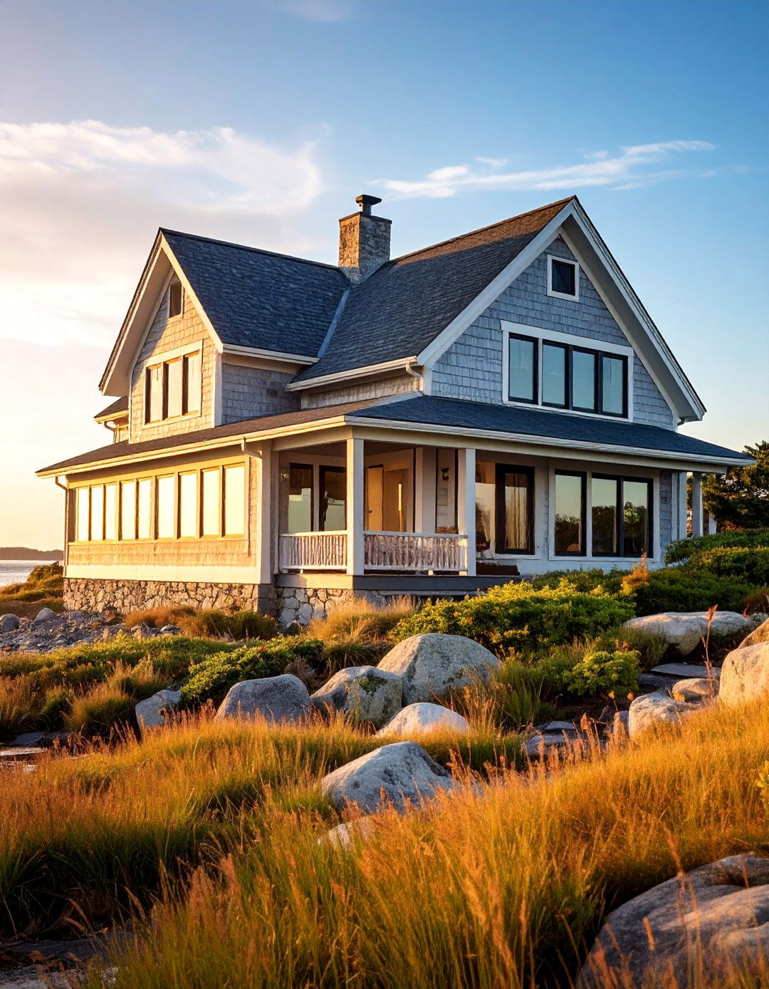 Passive Solar Modern Cape Cod House Facing Southern Views - 25 Modern Cape Cod House Ideas