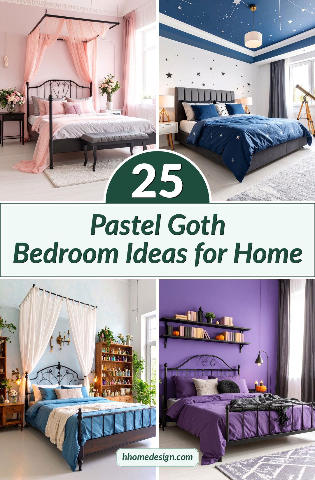 25 Pastel Goth Bedroom Ideas for Home