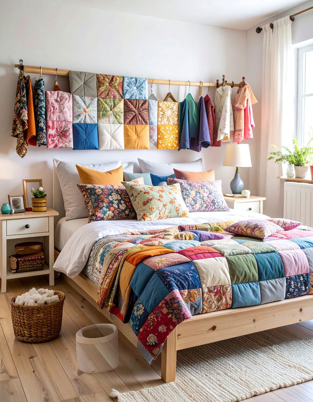 Patchwork Cottage Bedroom with Handmade Quilts - 25 Cottage Bedroom Ideas