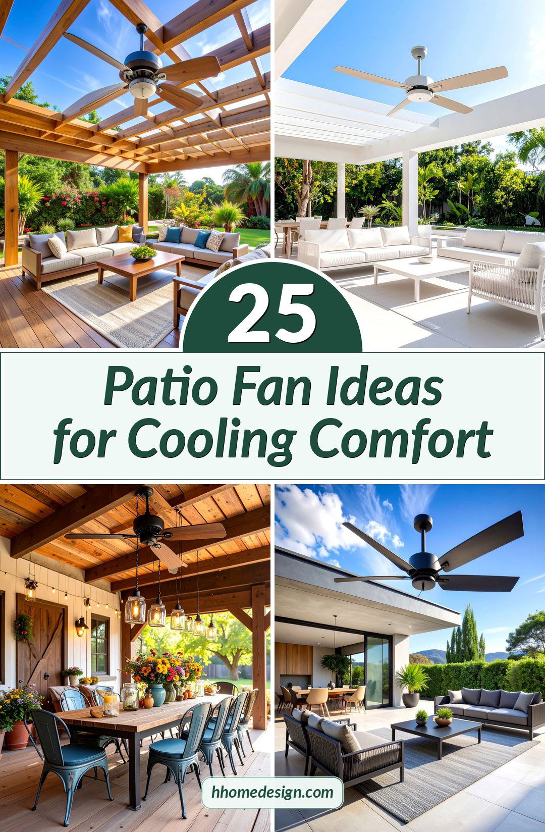 25 Patio Fan Ideas for Cooling Comfort