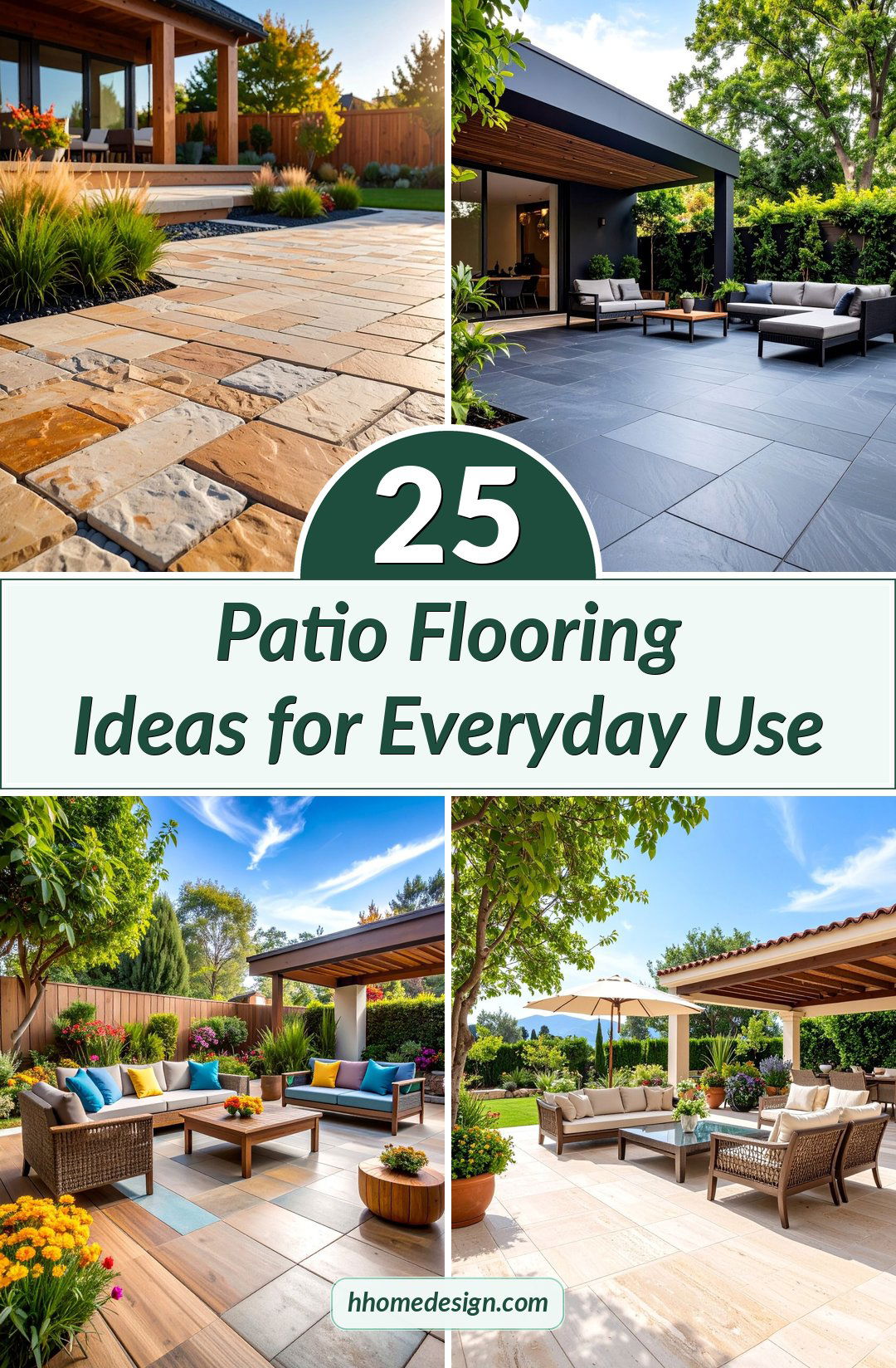 25 Patio Flooring Ideas for Everyday Use