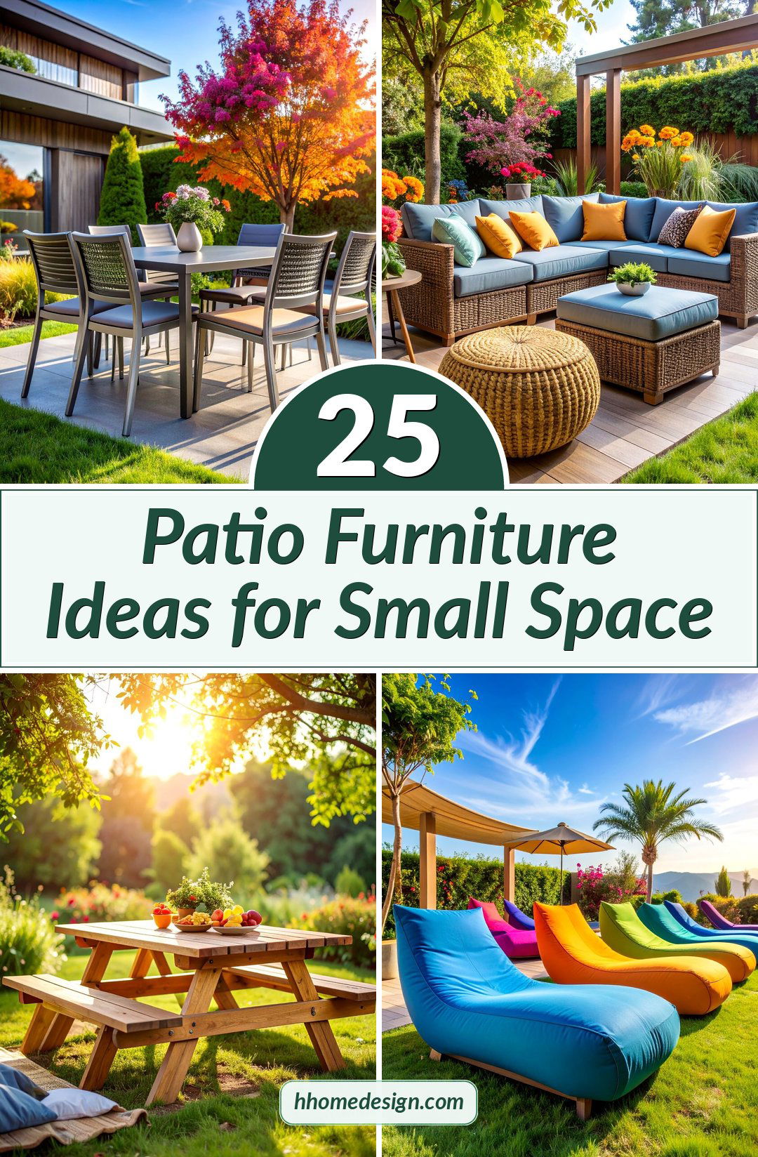 25 Patio Furniture Ideas for Small Space