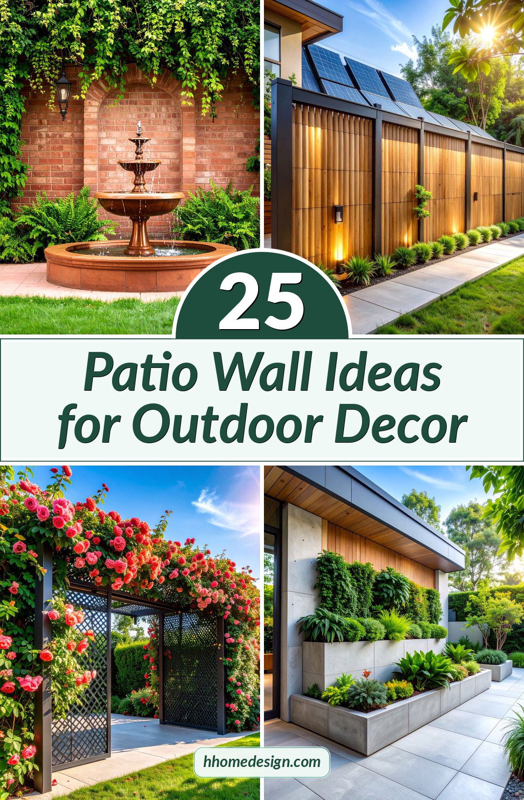 25 Patio Wall Ideas for Outdoor Decor
