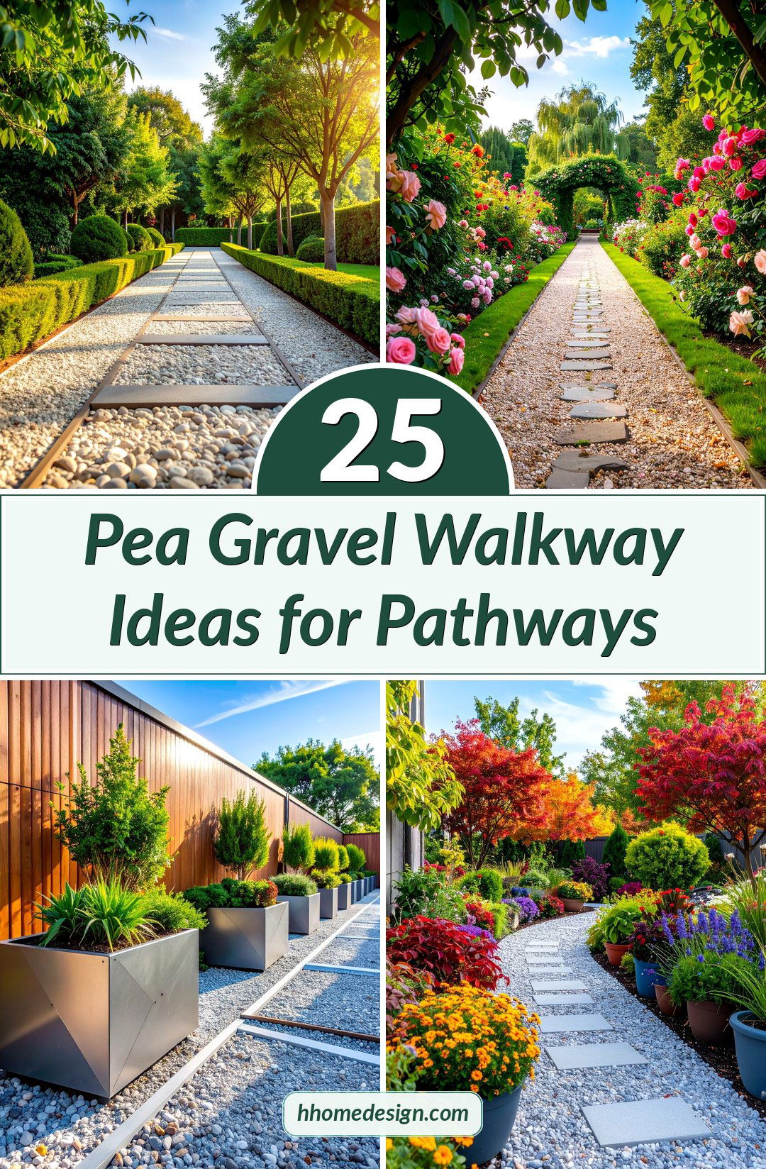 25 Pea Gravel Walkway Ideas for Pathways