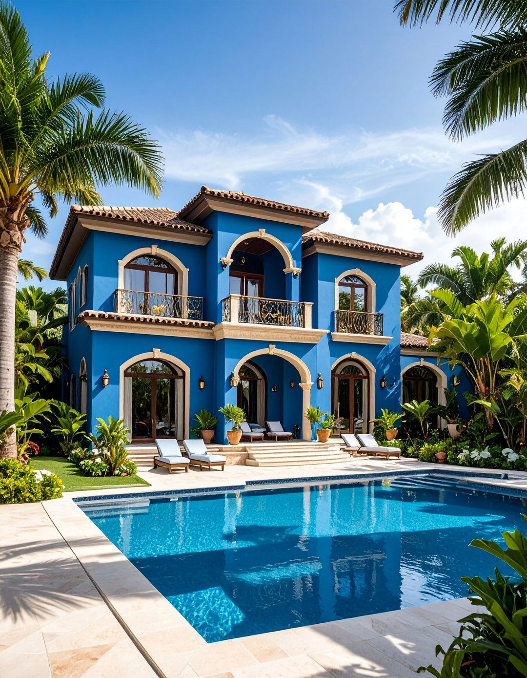 Peacock Blue Exotic Glamour - 25 Blue Exterior House Colors
