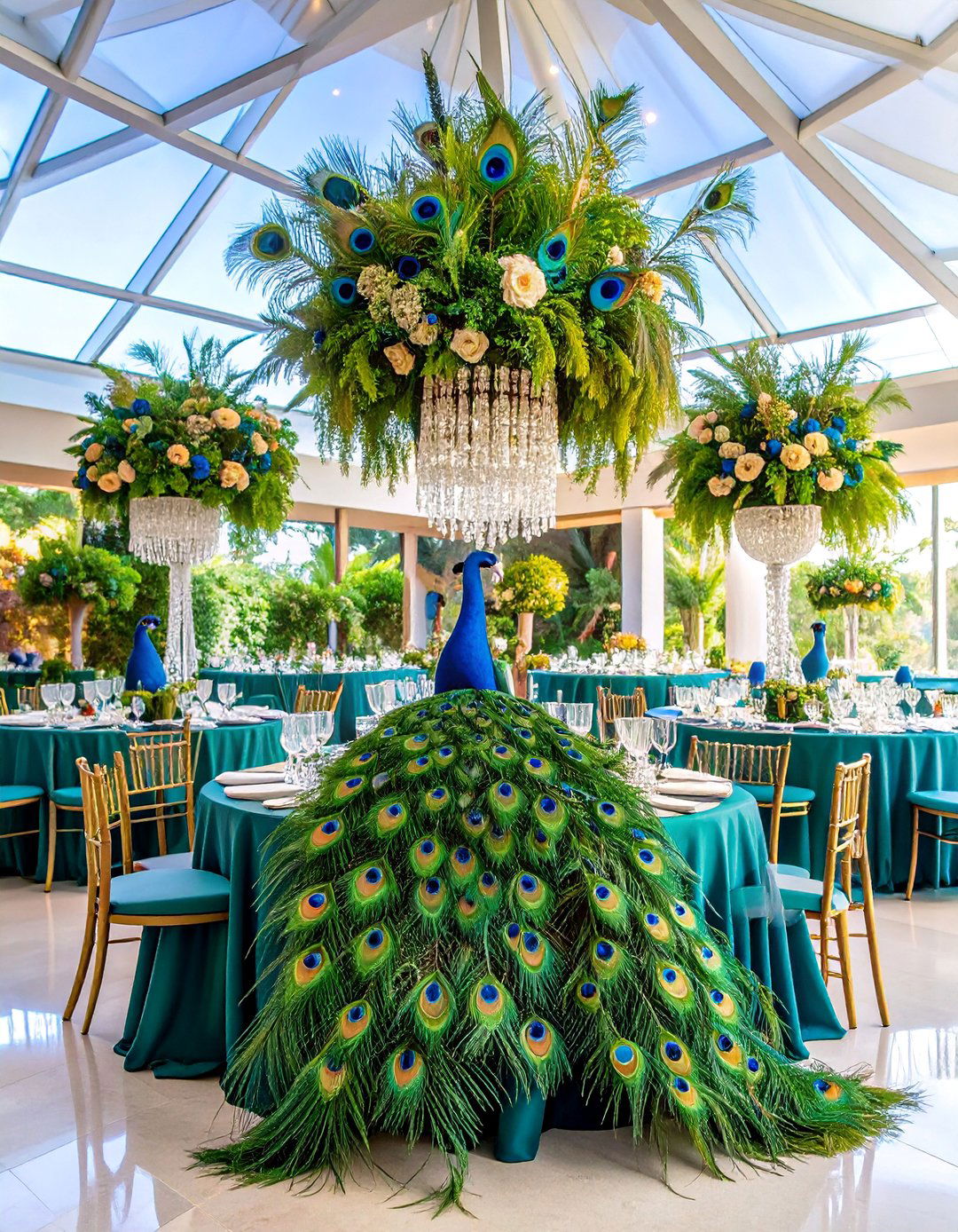 Peacock Feather Wedding Decoration Theme - 25 Great Gatsby Wedding Ideas