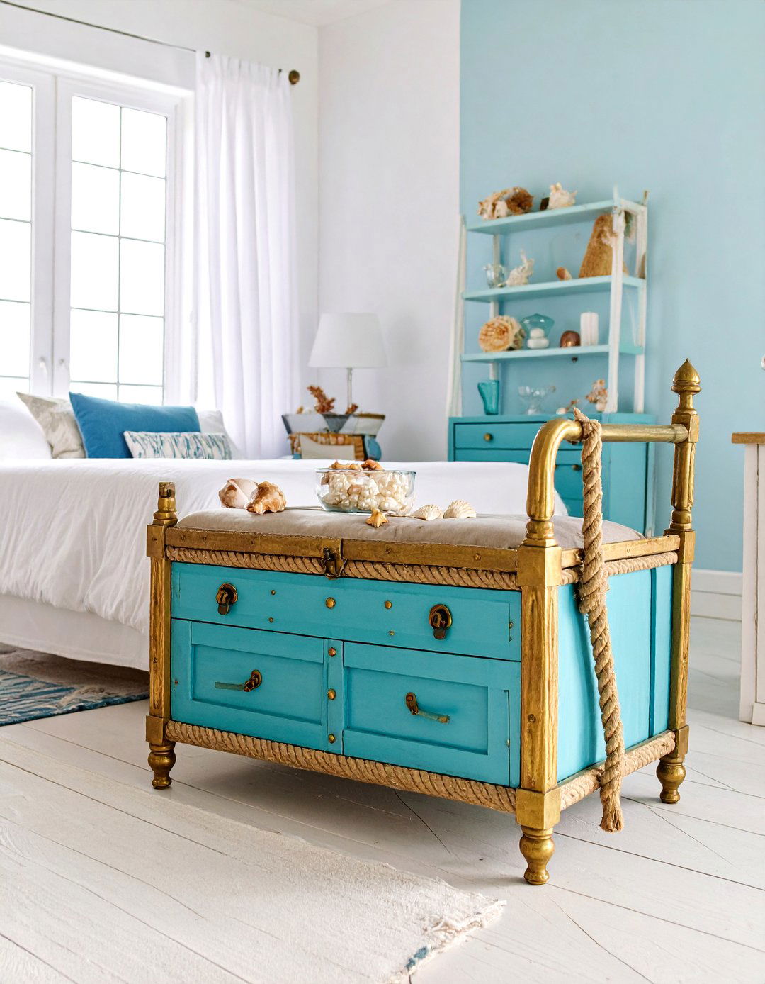 Pearl and Treasure Chest Storage - 25 Mermaid Bedroom Ideas