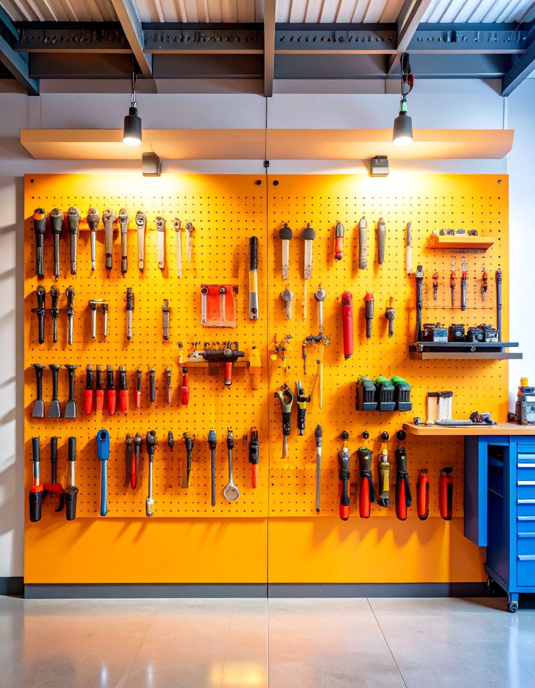 Pegboard Tool Organization Walls - 25 Garage Storage Ideas