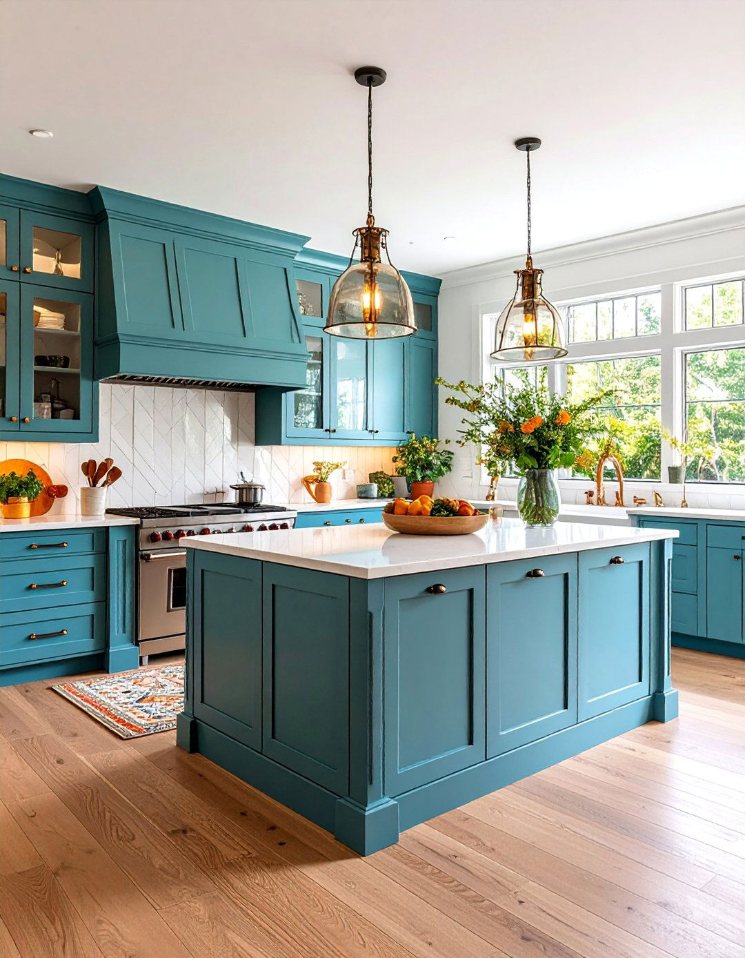 Peninsula with Decorative Panel Details - 25 Kitchen Peninsula Ideas