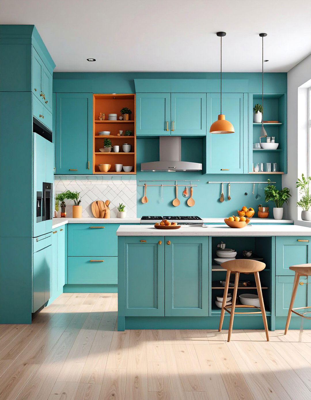 Peninsula with Hidden Appliance Storage - 25 Kitchen Peninsula Ideas