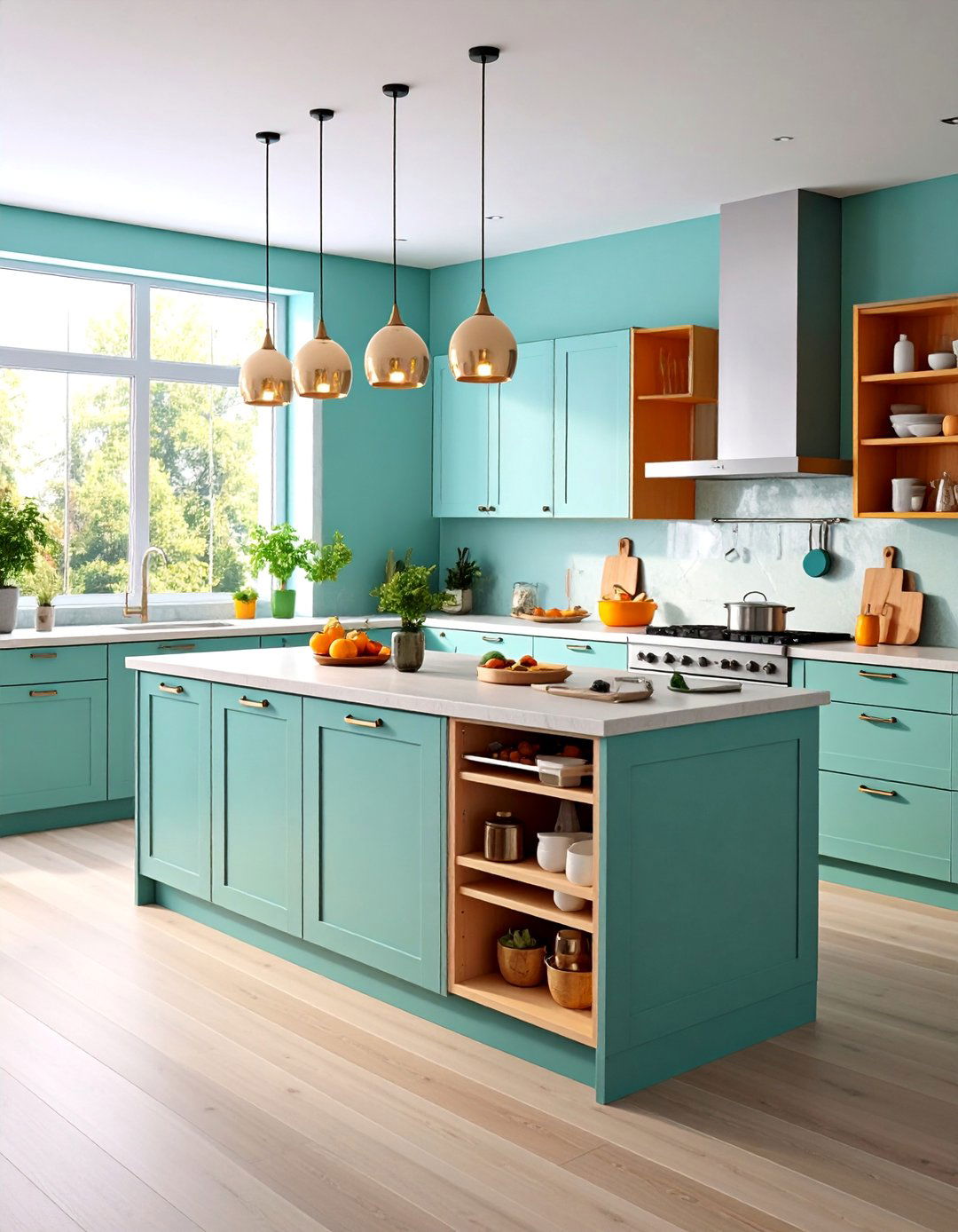 Peninsula with Pull Out Storage Solutions - 25 Kitchen Peninsula Ideas