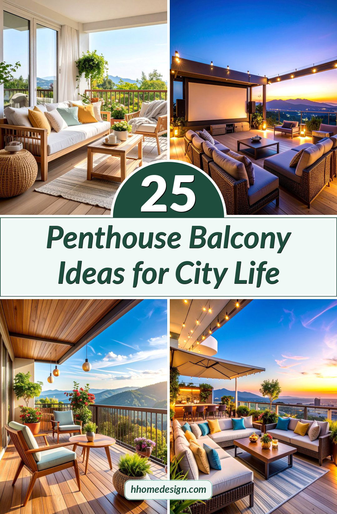 25 Penthouse Balcony Ideas for City Life