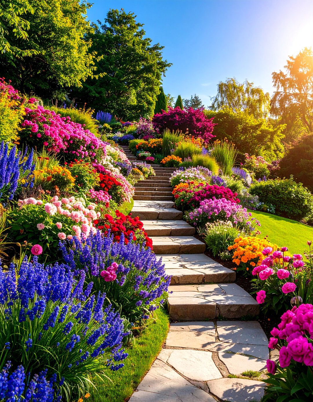 Perennial Border Slope - 25 Sloping Garden Design Ideas