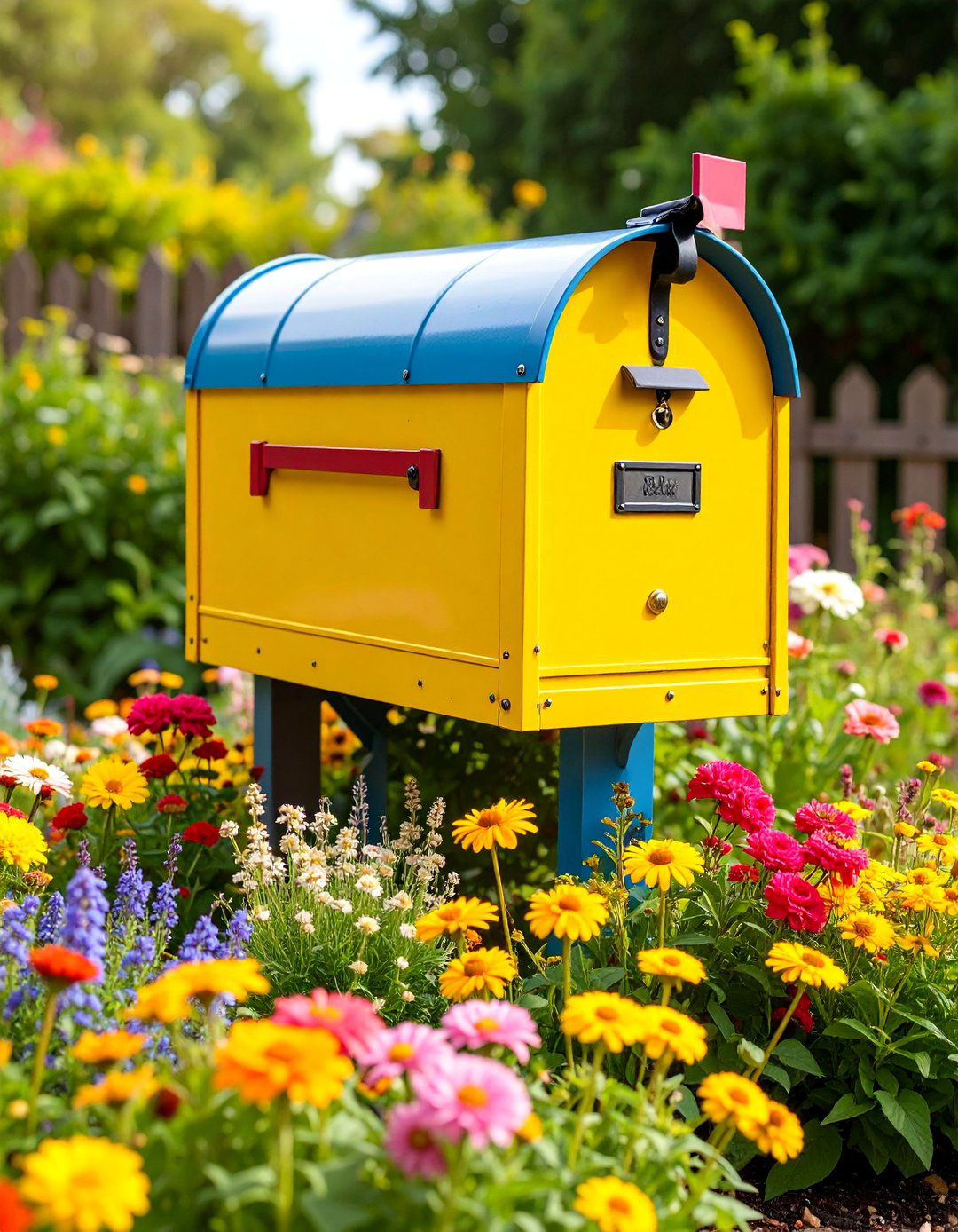 Perennial Cottage Garden Mailbox Design - 25 Mailbox Landscaping Ideas