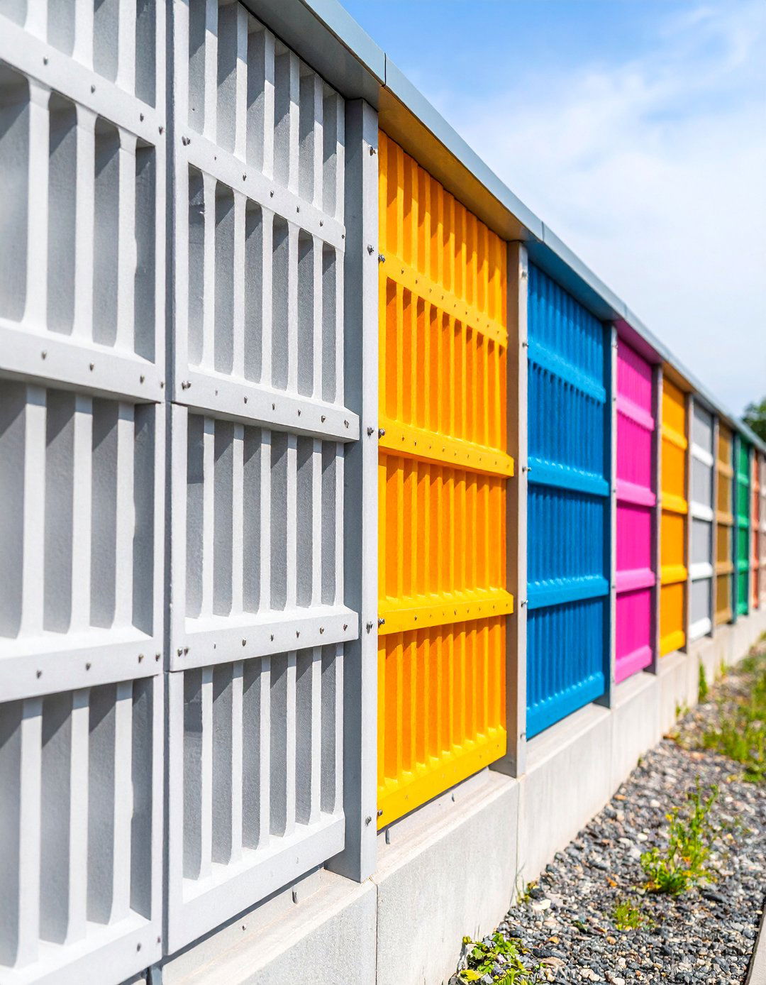Perforated Concrete Block Fence for Ventilation and Privacy - 25 Concrete Block Fence Ideas