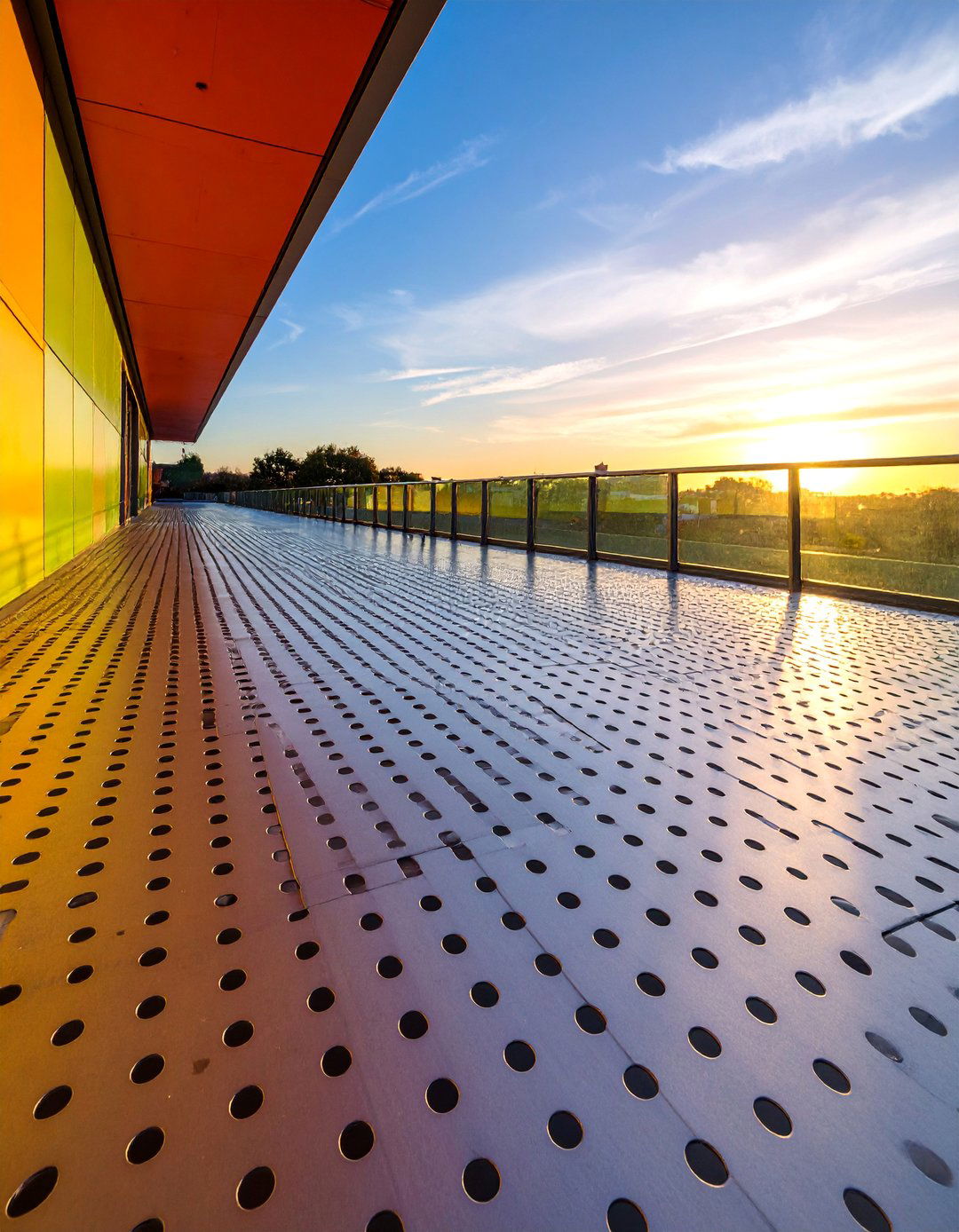Perforated Metal Deck Surface Design - 25 Deck Flooring Ideas