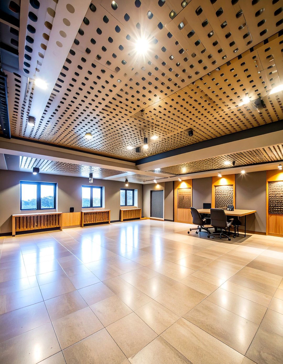 Perforated Sound Absorbing Ceiling Tiles - 25 Basement Drop Ceiling Ideas