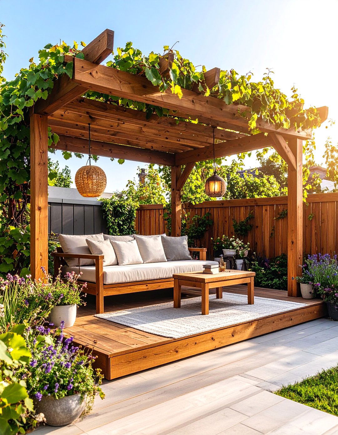 Pergola Garden Reading Sanctuary - 25 Outdoor Reading Nook Ideas