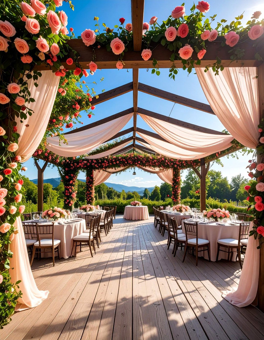 Pergola Garden Wedding with Architectural Romance - 25 Garden Wedding Ideas