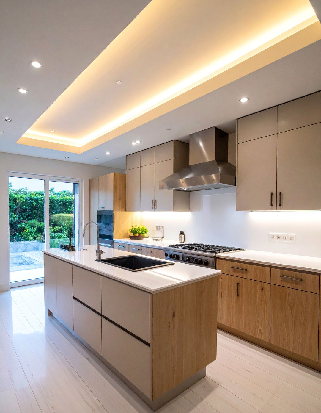 Perimeter Soffit with Hidden Lighting - 25 Ceiling Trim Ideas