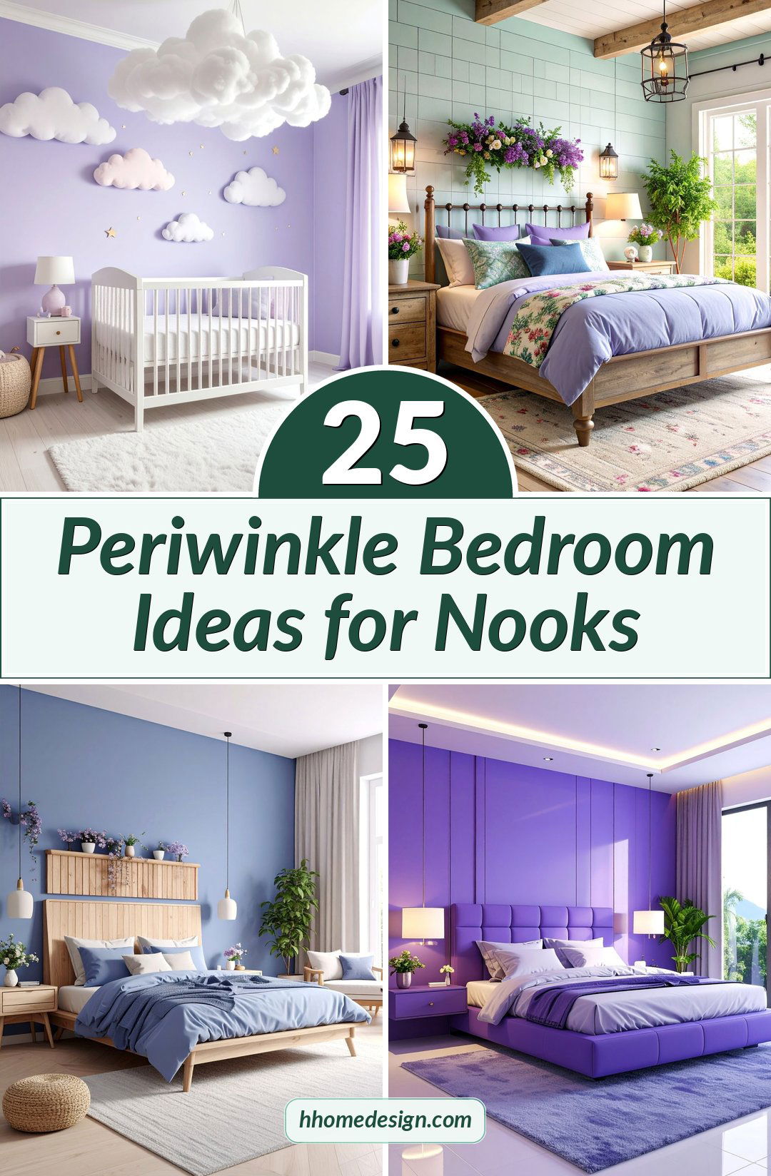 25 Periwinkle Bedroom Ideas for Nooks