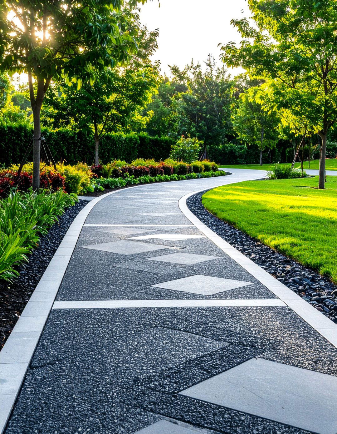 Permeable Eco Friendly Asphalt Walkway - 25 Asphalt Walkway Ideas