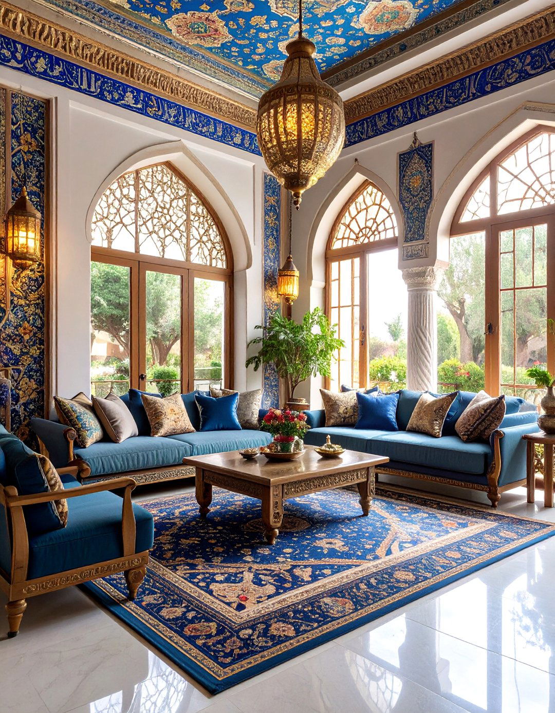 Persian Empire with Silk and Jewels - 25 Royal Living Room Design Ideas