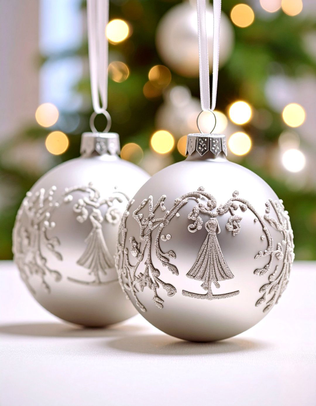 Personalized Silver Anniversary Ornament - 25 Wedding Anniversary Gift Ideas