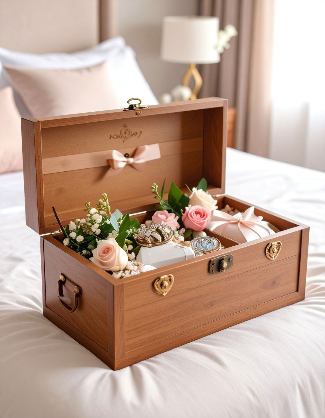 Personalized Wedding Keepsake Box for Memories - 25 Wedding Gift Ideas for Couples